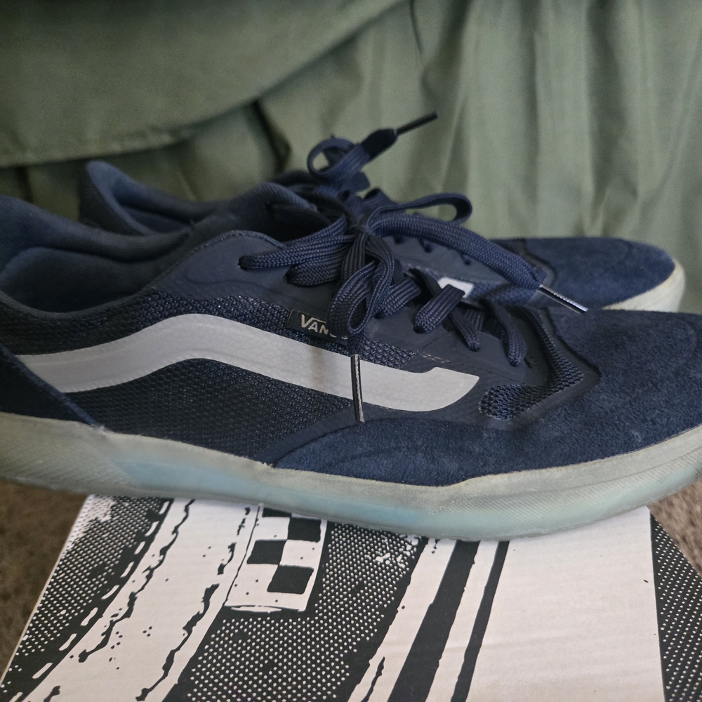 Vans Men's Blue Suede Sneakers